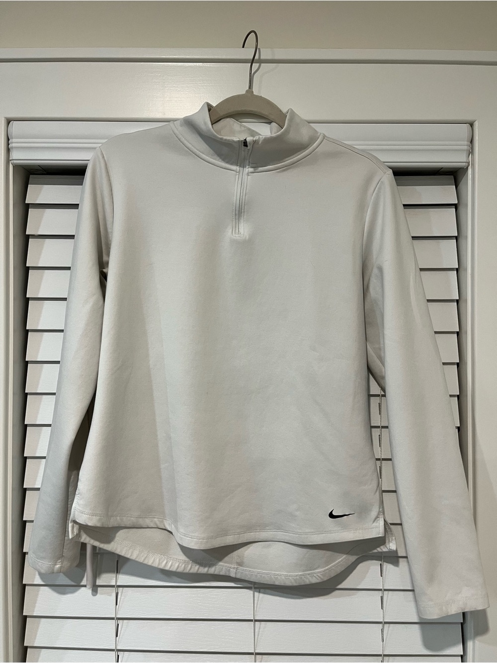 Nike Woman’s Light White Half-Zip Sweater